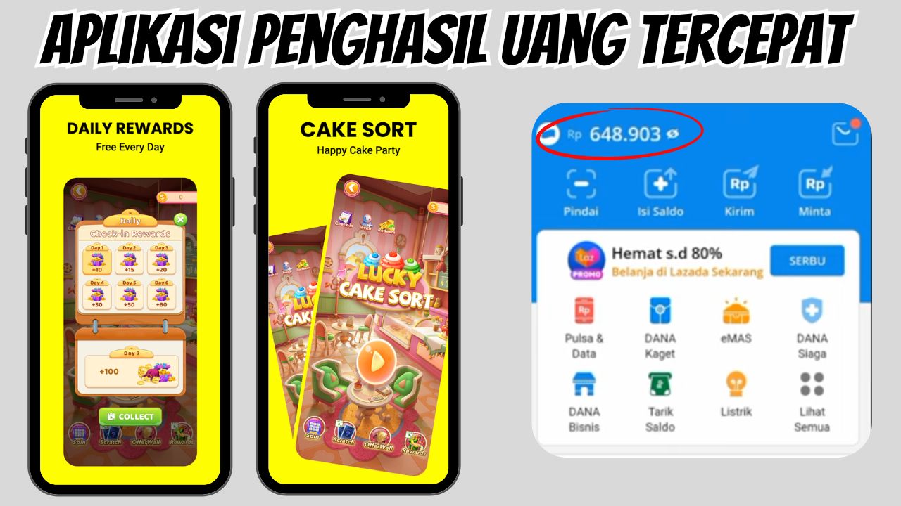 Cuan Tiap Hari, Dapatkan Rp50.000 dari Aplikasi Penghasil Saldo Dana Tercepat 2025 Ini, Unduh Disini Sekarang!