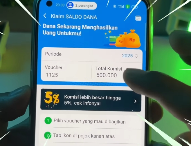 Selamat! Nomor Hp Kamu Berhak Klaim Rp500 Ribu, Saldo Dana Gratis dari Apk DANA Cuma Bagi-bagi Voucher 