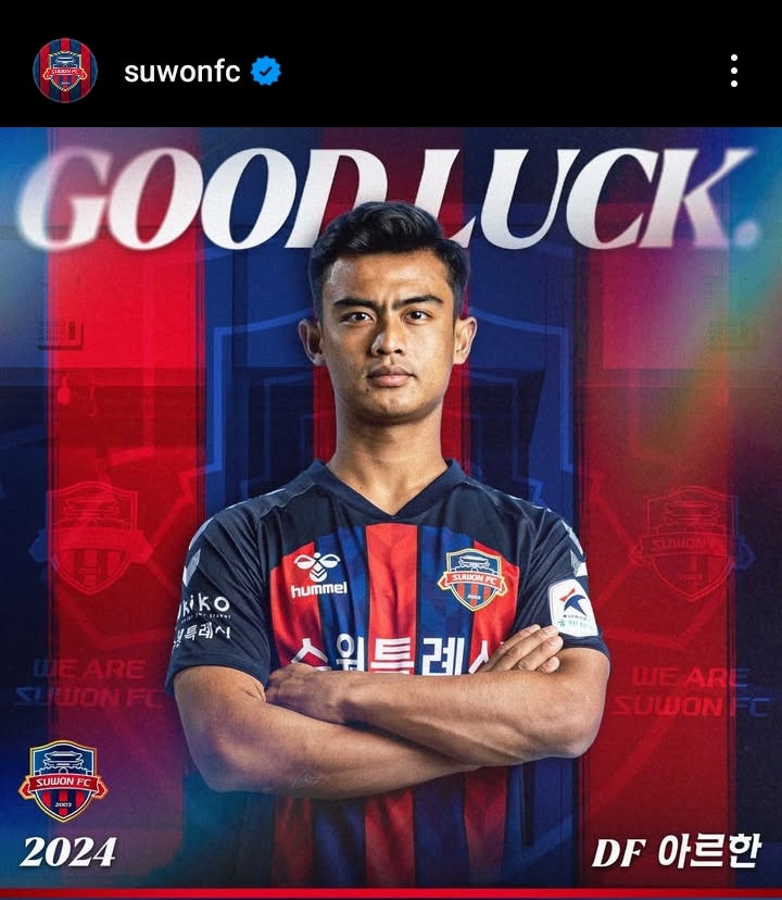 Pratama Arhan Resmi Tinggalkan K-League! Berlabuh Dari Suwon FC, Netizen Sarankan Pindah Ke Klub......