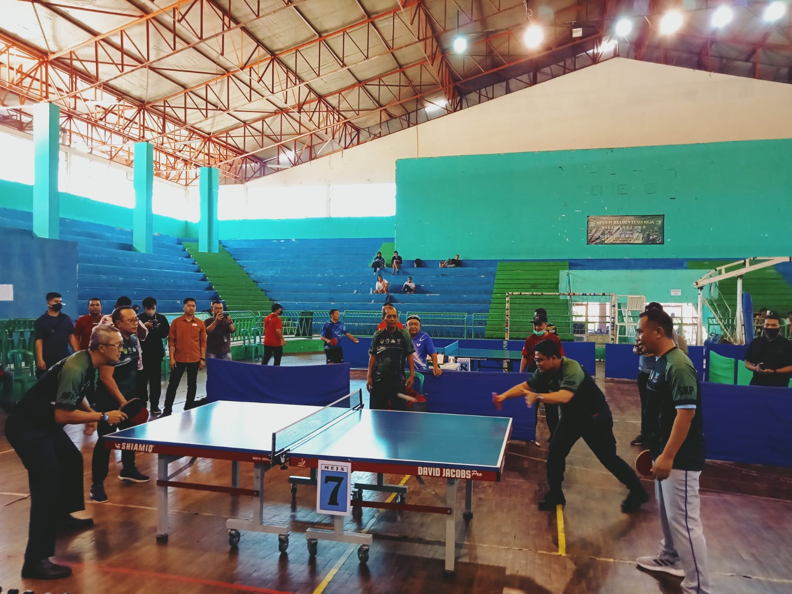 HUT Kodim III/Siliwangi ke -76, Ratusan Atlet Tenis Meja Ikut Turnamen Siliwangi Cup 1 di GOR Bima