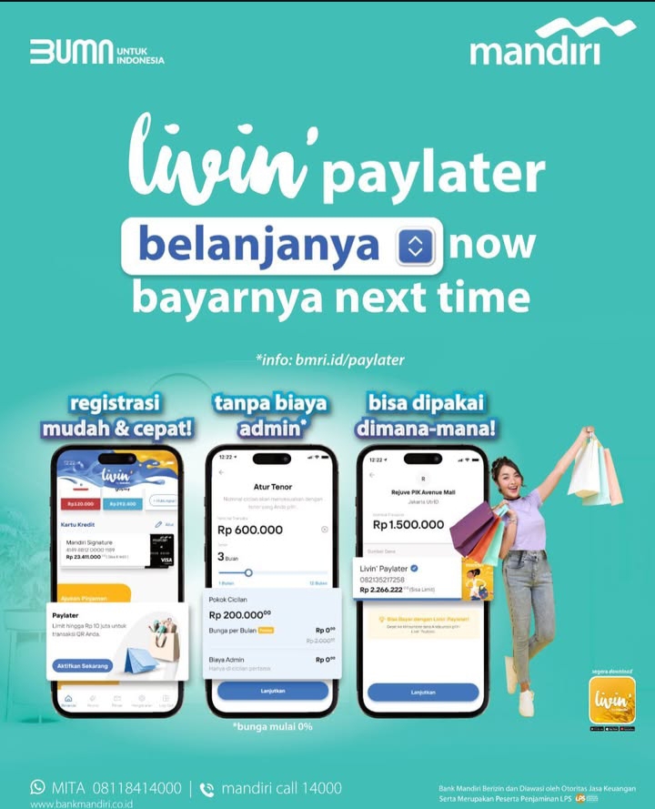 Begini Cara Menaikkan Limit Livin' Paylater Bank Mandiri, Bisa Sampai Rp20 Juta! Solusi Saat Darurat Keuangan
