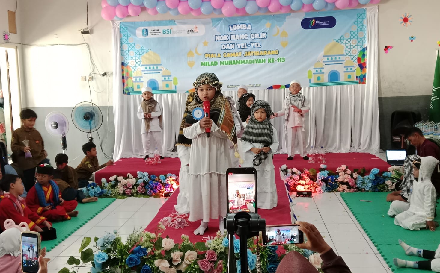 Nok Nang Cilik Warnai Kemeriahan Milad Muhammadiyah ke 113 di Jatibarang