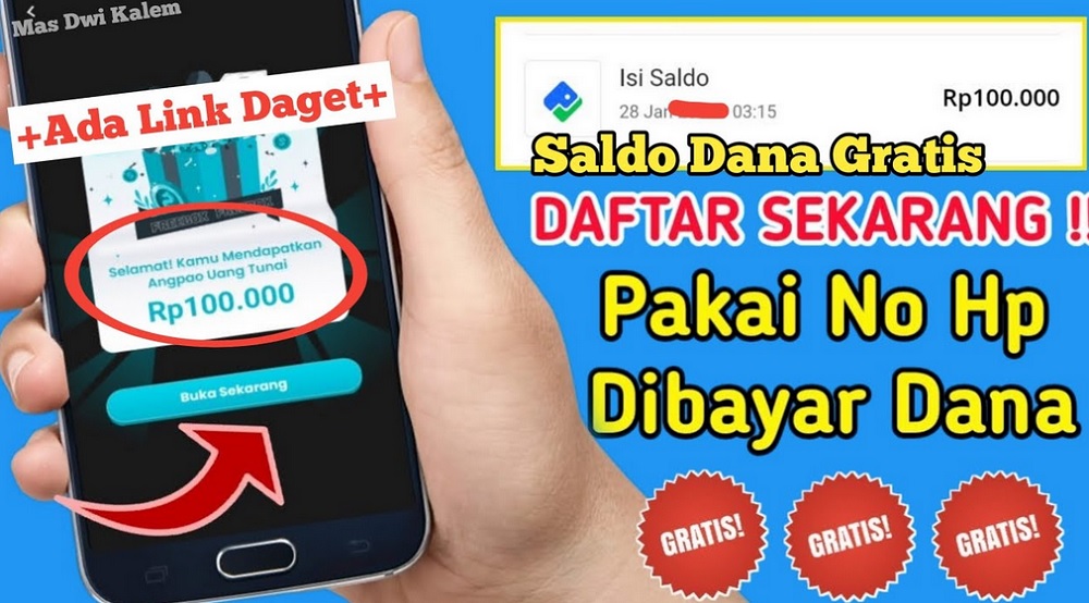 Baru Join Langsung Dapat 100.000 Cash Saldo DANA Gratis! Yuk Download Sekarang Juga