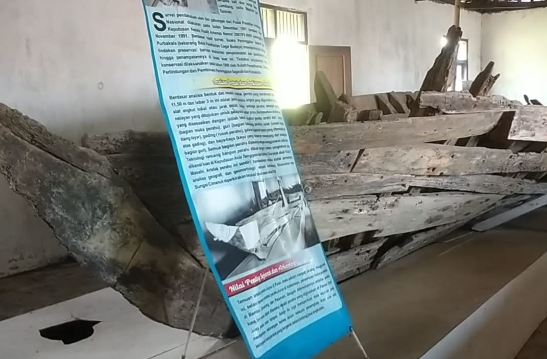 Perahu Kuno dari Abad 17 Masehi Tersimpan Di Area Objek Wisata Tirtamaya