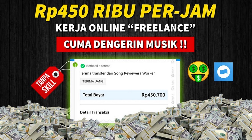 Tanpa Iming-Iming Undang Teman, Berikut Cara Hasilkan Rp450.000 Cuma Modal Dengerin Musik, Cairkan Lewat DANA
