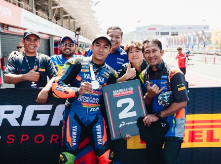Fahmi Basam Pertahankan Gelar Juara Nasional Sport 150cc, Yamaha Bidik Titel Berikutnya di Seri Pamungkas