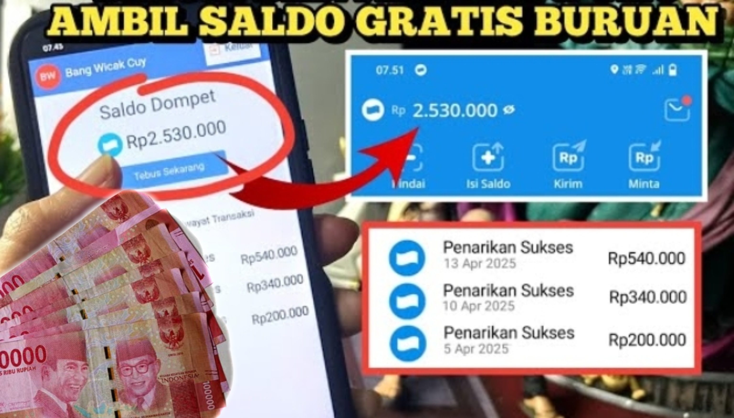 Lagi-lagi Saldo DANA Gratis Rp2,5 Juta, Dari Google! Tarik ke e-Wallet Ratusan Ribu Berkali Lipat