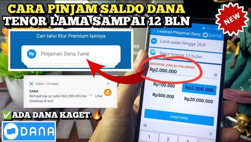 Ini Cara Aktifkan Fitur Pinjam Saldo Dana Tanpa Dana Paylater, Dapatkan Limit Pinjaman Hingga 10 Juta Rupiah