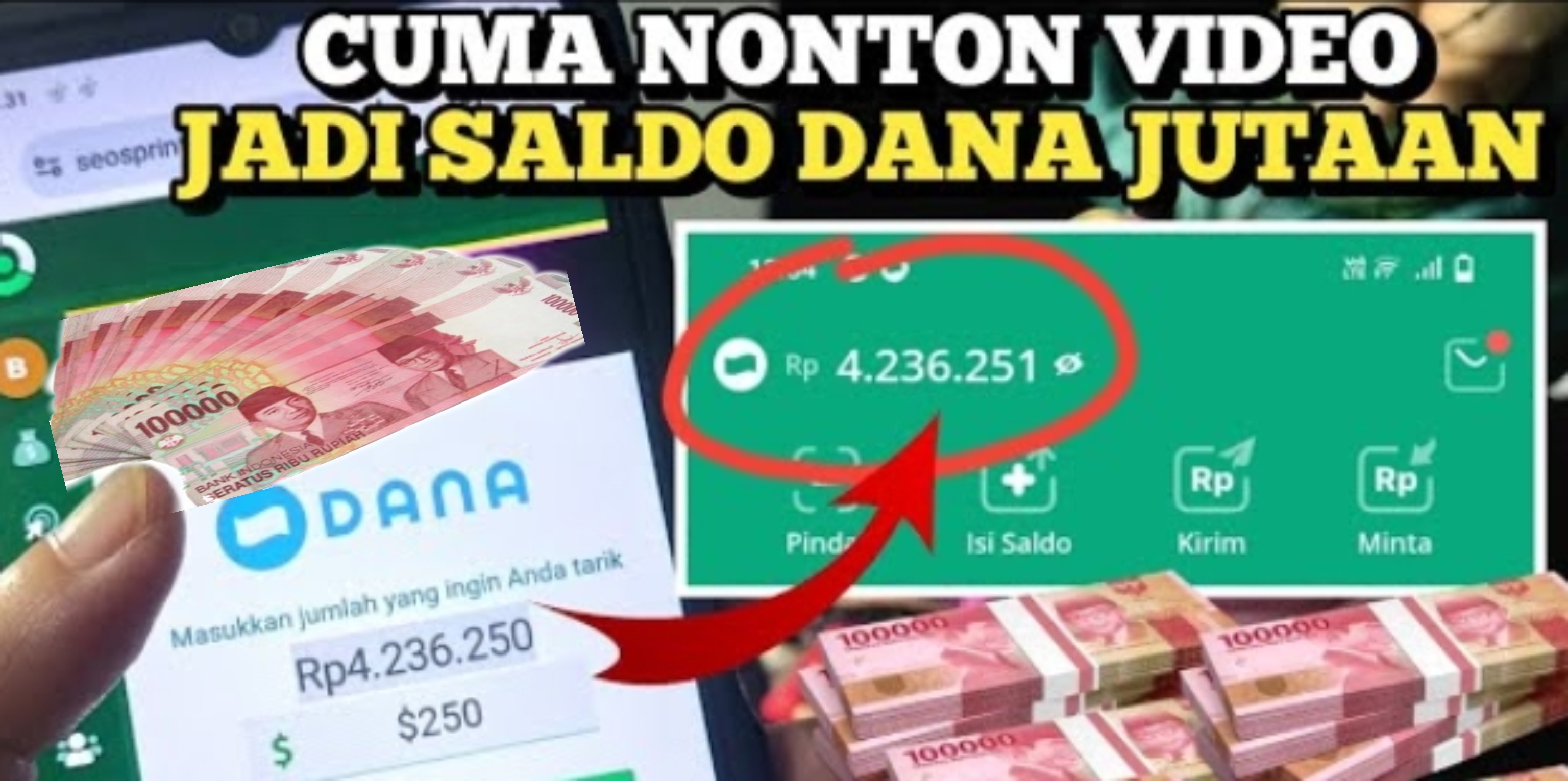 Solusi Keuangan Nih, Saldo DANA Rp4,2 Juta Dari Nonton Video YouTube? Belum Tau Yak, Serasa Gajian