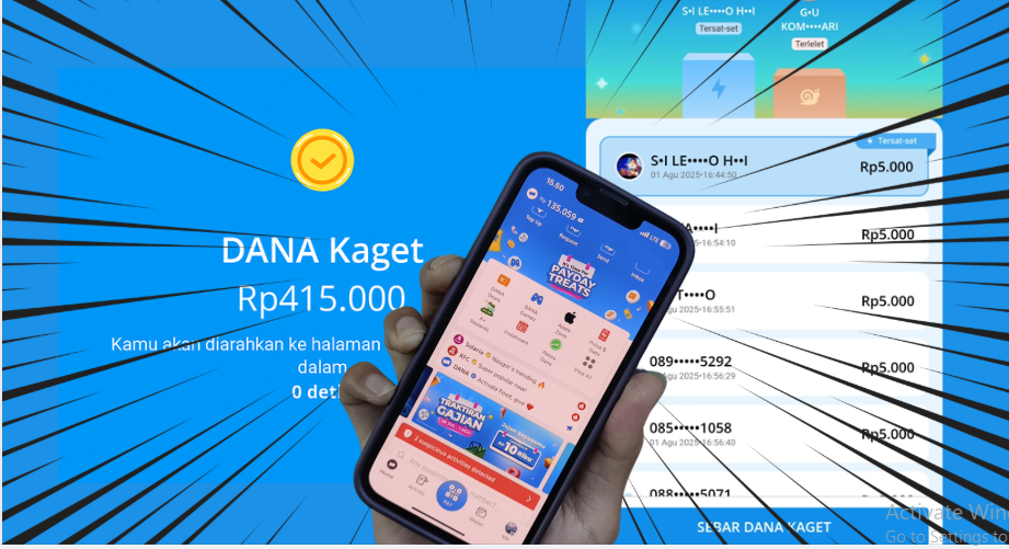 Masuk Saldo DANA Gratis Sebesar Rp415.000 Lewat Nomor Hp yang Terdaftar di Akun DANA, Link DANA Kaget Terbaru