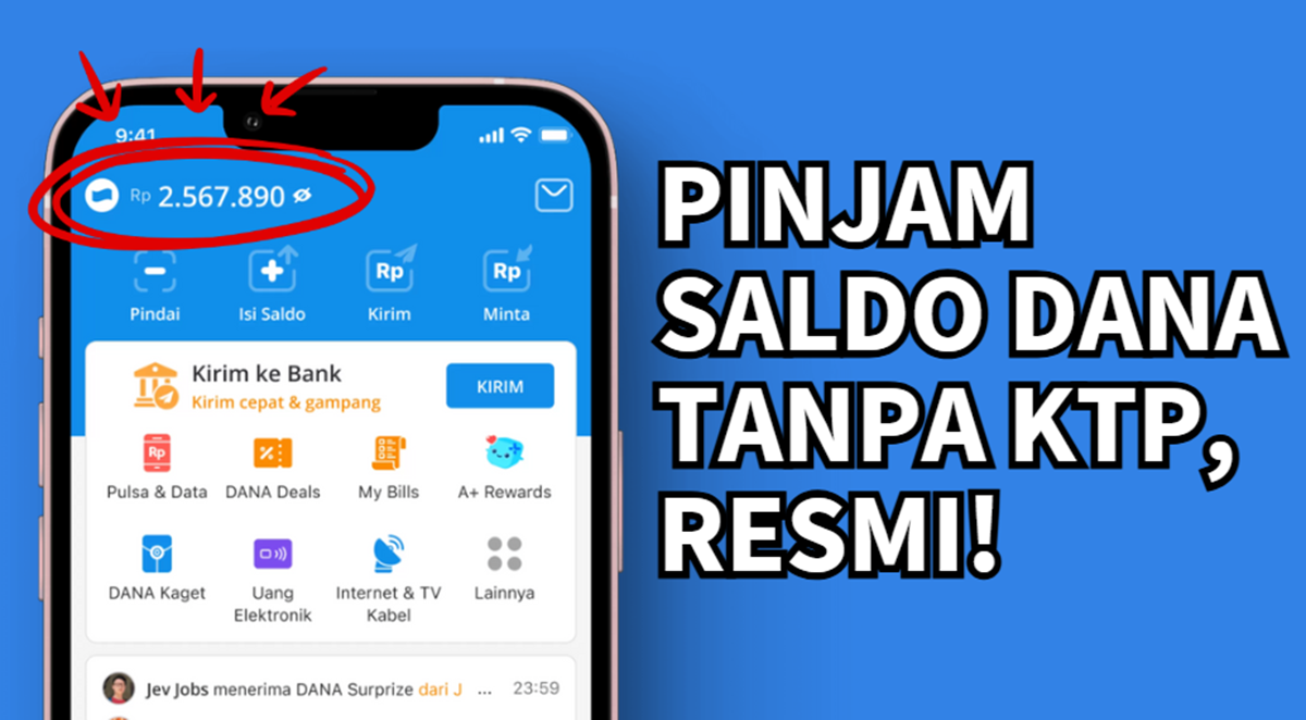 Saldo DANA Langsung Masuk! Begini Cara Ajukan Pinjaman dari Aplikasi DANA Tanpa KTP