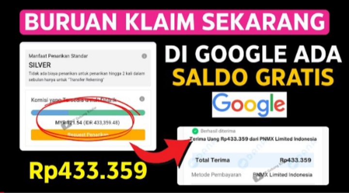 Bukan APK Penghasil Uang! Ini Cara Dapat Saldo DANA Gratis Rp433.359 dari Google Tanpa Ribet Auto Cuan