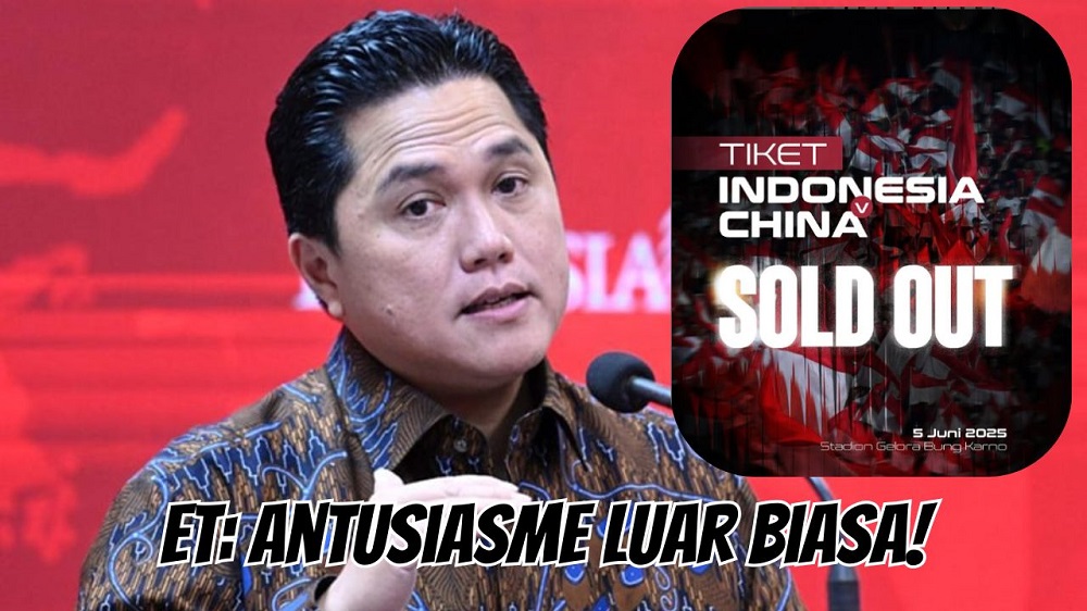 Tanpa Daya Tarik Pemain Naturalisasi Baru, Tiket Indonesia Vs China Sold Out! Begini Kata Ketua Umum PSSI 