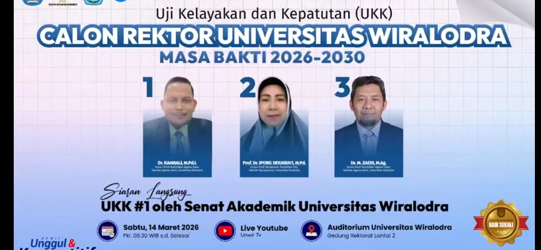 Tiga Kandidat Rektor Unwir Paparkan Visi dan Misi dalam Uji Kelayakan dan Kepatutan