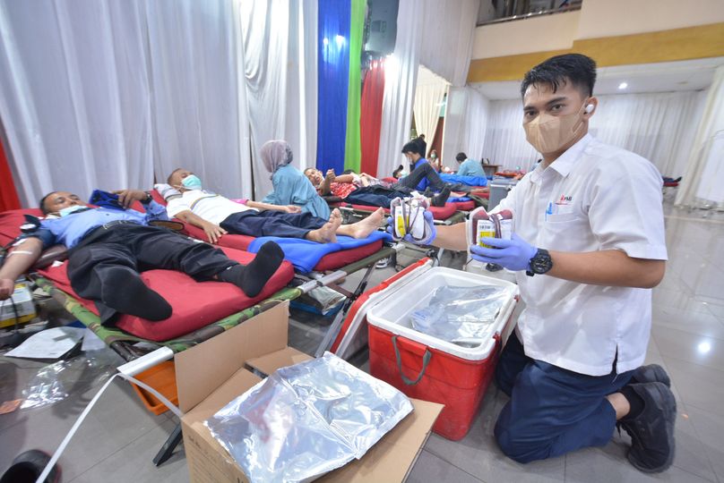Donor Darah di Kilang Pertamina Balongan, Terkumpul 342 Kantung Darah