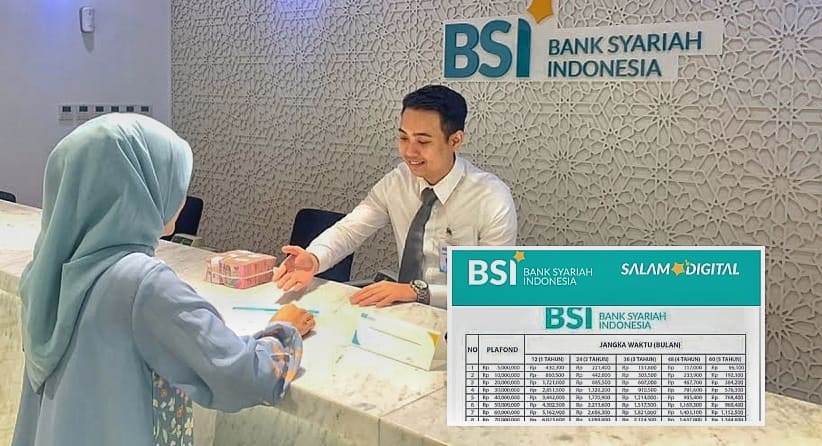 Simulasi KUR BSI 50 Juta Tambah Ringan Karena Tanpa Bunga, Cicilan 900 Ribuan Cukup untuk Angsuran 5 Tahun