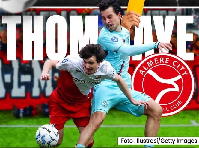 Thom Haye Impresif Ungguli FC Utrecht! Bersama Almere City, Kemenangan Pertama di 2025 Eredivisie 
