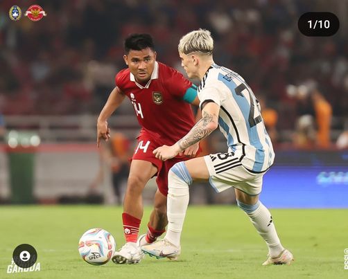 Timnas Indonesia Tampil Menjanjikan, Meski Kalah 0-2 dari Argentina