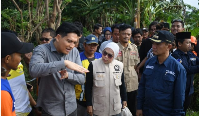 Indramayu Dikepung Banjir, Bupati Lucky Cek Tanggul Sungai Cimanuk