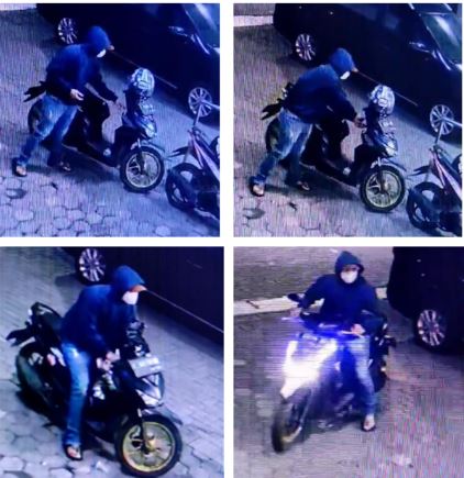 Aksi Kawanan Pencuri Sepeda Motor Terekam CCTV di Kota Cirebon, Pelakunya 2 Orang