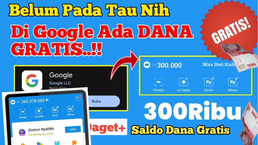 Penghasilan Tambahan Ramadan! Dapatkan Saldo DANA Gratis Rp300 Ribu Tanpa Aplikasi, Cuma Pakai Link Ini