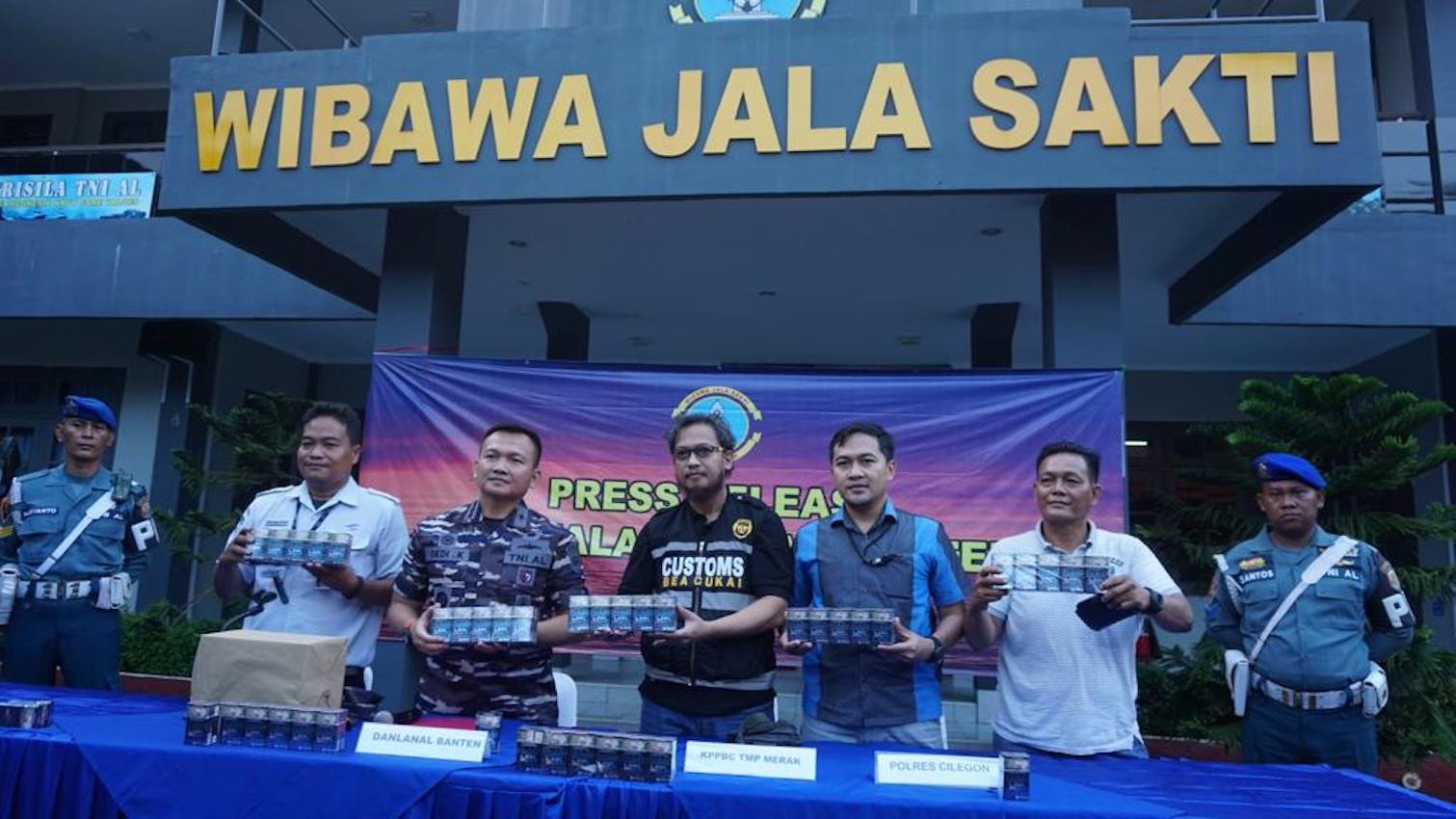 2 Juta Batang Rokok Ilegal Akan Dikirim ke Pulau Sumatera via Pelabuhan Merak Berhasil Digagalkan TNI AL