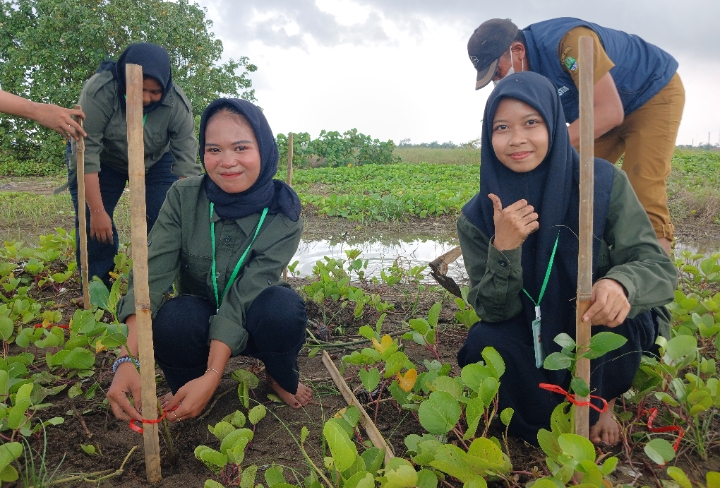 Himbio Unwir Rayakan Dies Natalis ke-17 dengan Aksi Lingkungan di Pantai Ketapang