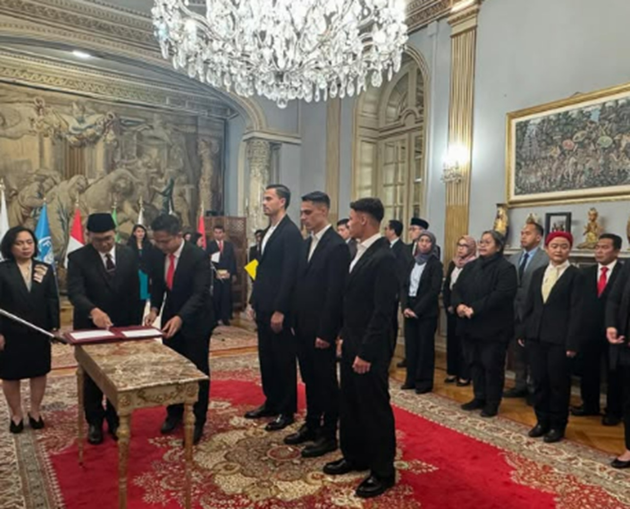 Resmi Jadi WNI! Emil Audero, Dean James, Dan Joey Pelupessy Telah Jalani Sumpah Di KBRI Roma, Italia!