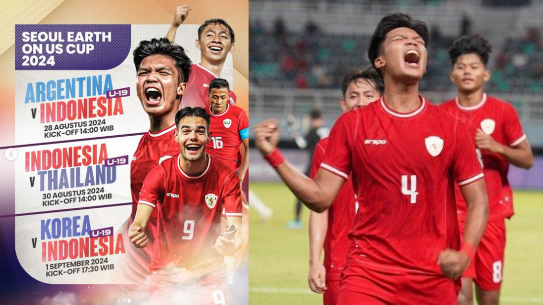 Live Streaming Timnas Indonesia U-19 Seoul Earth On Us Cup 2024, Rabu 28 Agustus 2024 Argentina Vs Indonesia!