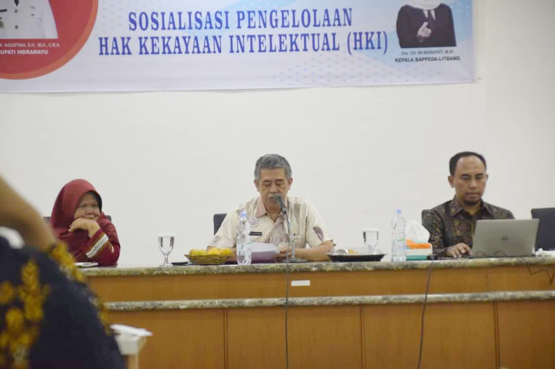 Bappeda-Litbang Kabupaten Indramayu Gelar Sosialisasi Pengelolaan Hak Kekayaan Intelektual (HKI)