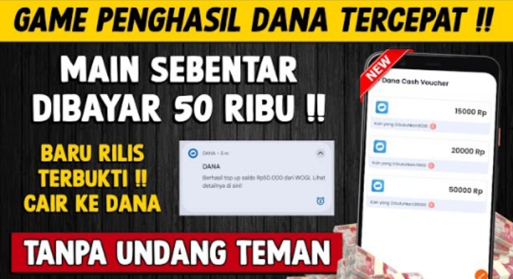 Cuma Sekali Main Dibayar Saldo DANA Gratis Rp50 Ribu dari APK Penghasil Uang Tercepat, Main Lama Makin Cuan!