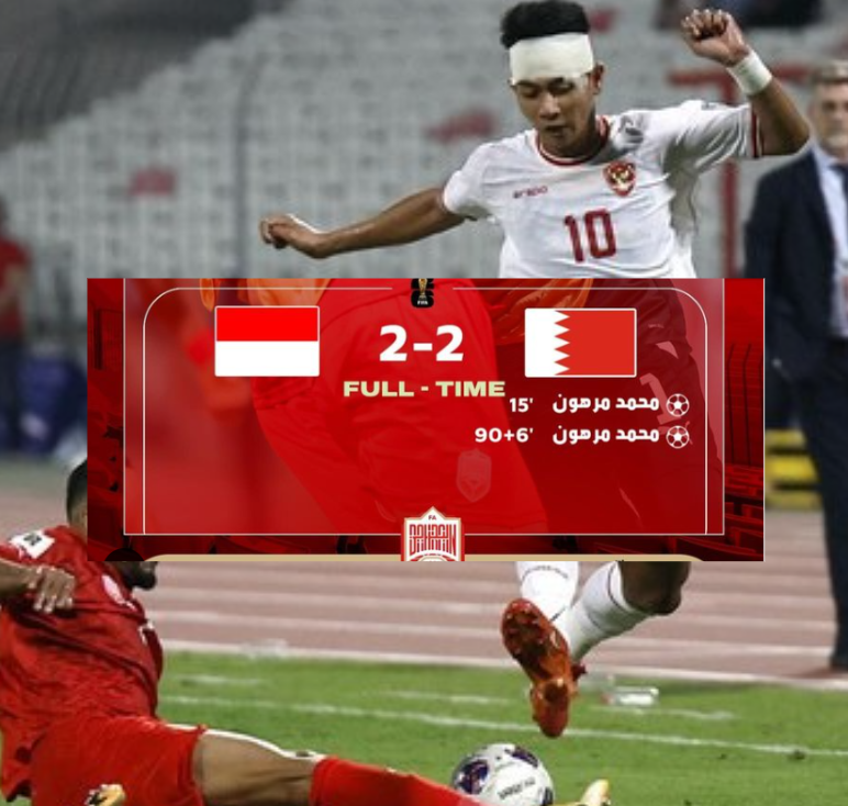 Netizen Bahrain Menolak Fakta, Sebut Gol Terakhir Bahrain Sesuai dengan Ketentuan di Menit ke-96