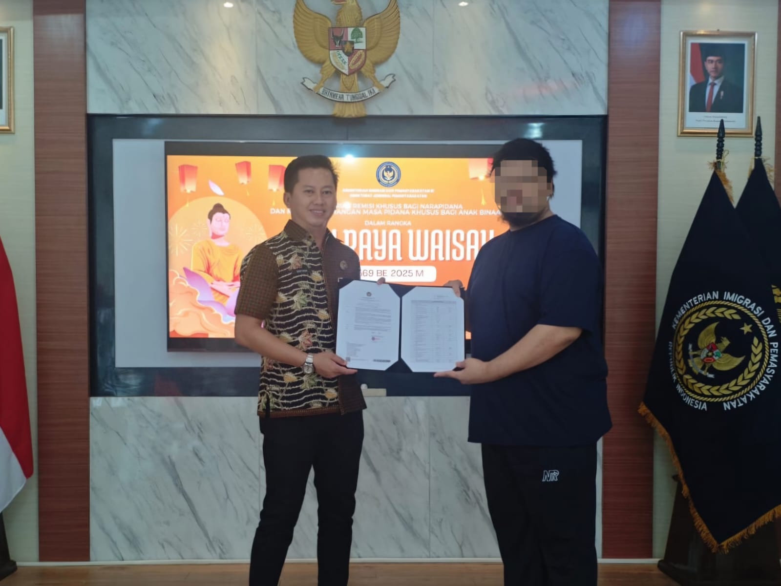 Waisak Lapas Indramayu Berikan Remisi Khusus Warga Binaan Beragama Budha