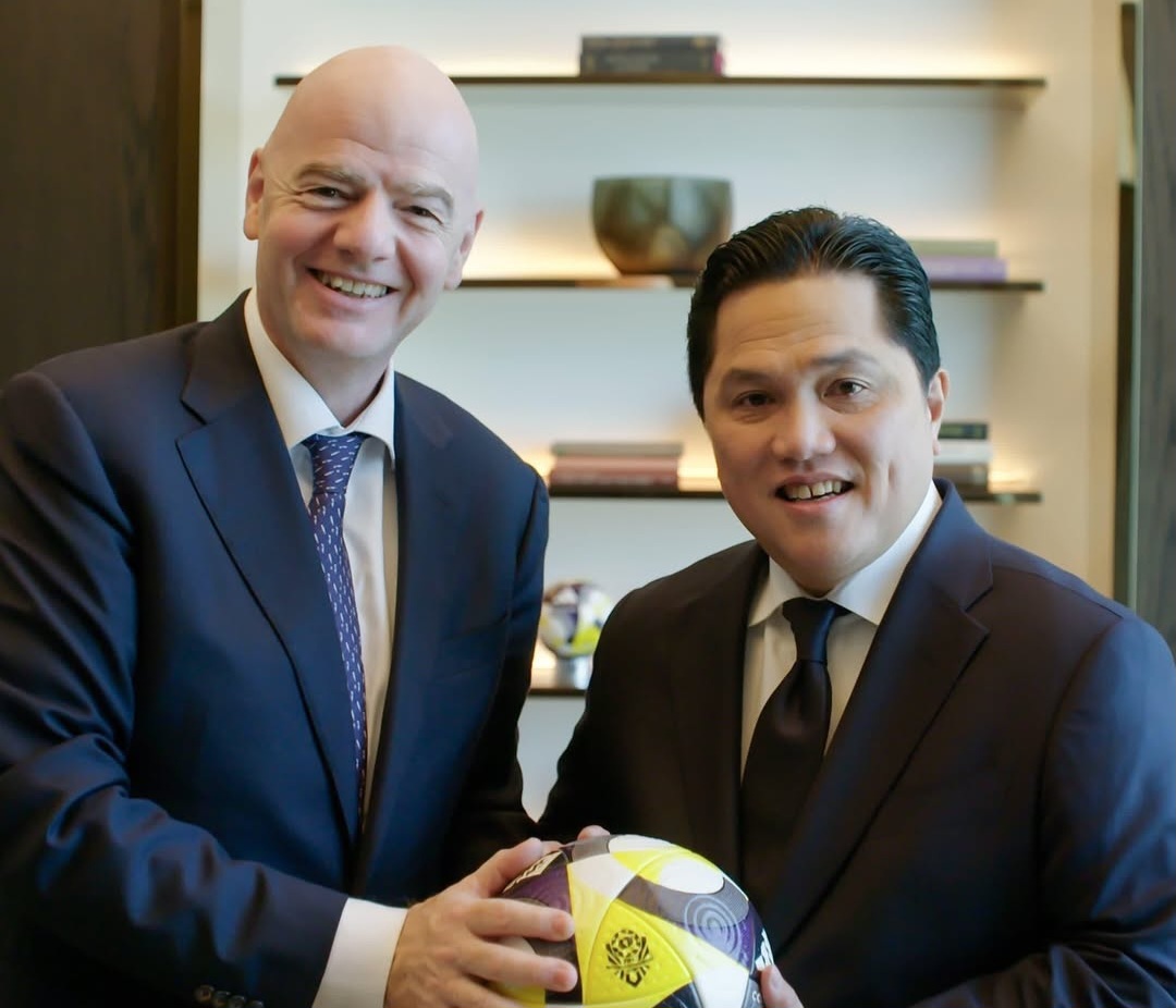 Bertemu FIFA, Erick Thohir Laporkan Kemajuan Sepak Bola Indonesia