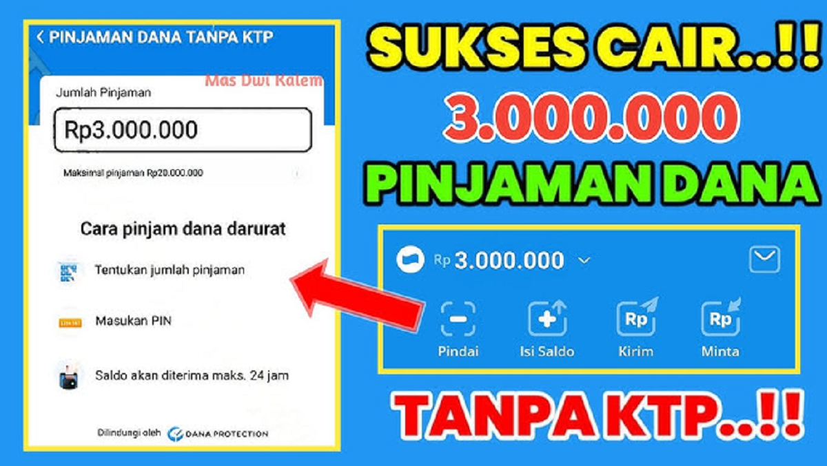 Cara Pinjam Saldo DANA Resmi OJK Tanpa Dana Paylater, Cicilan Aman Hingga Rp20 Juta!