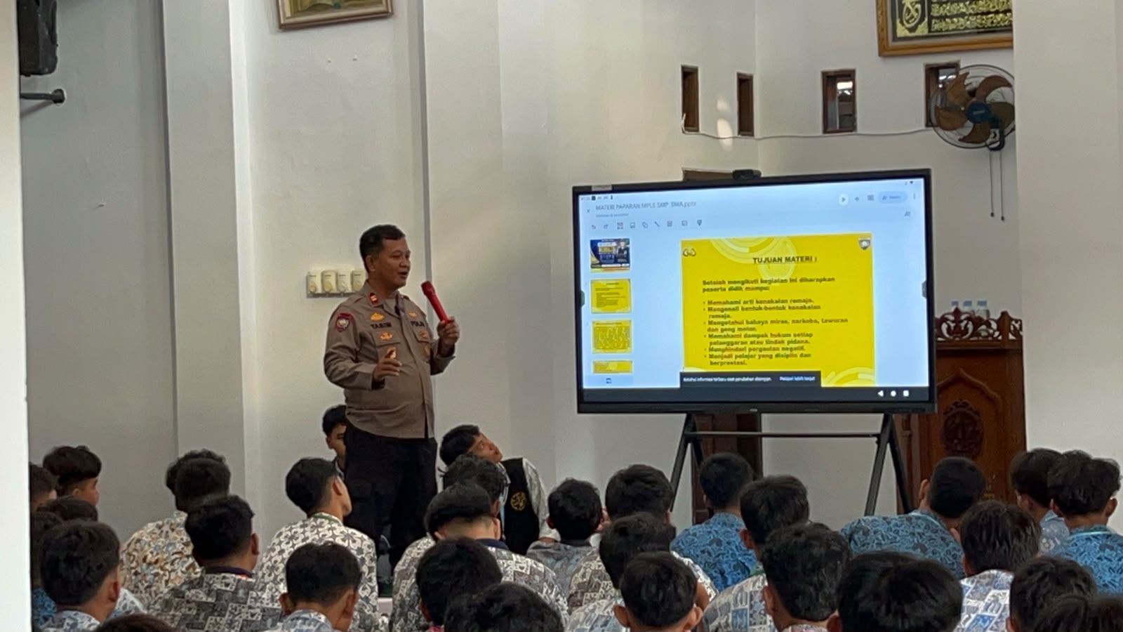 Cegah Kenakalan Remaja, Polisi Isi Materi Pada Kegiatan MPLS
