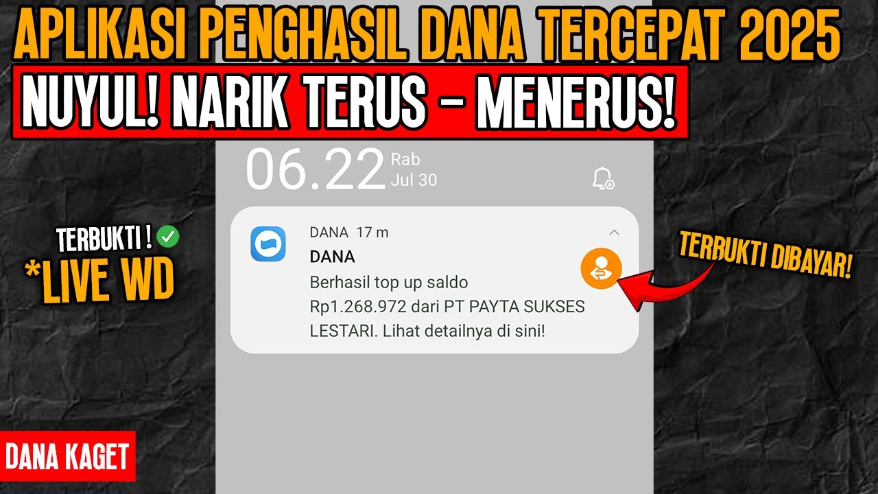 Gini Cara Main di Aplikasi Supaya Saldo Dana Bisa Ngalir Terus Sampai Rp3,3 Juta Lebih Masuk HP 