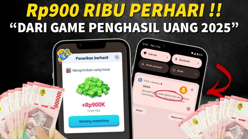 Gak Nyangka Cuma Main Game Bisa Cair Rp900 Ribu per Hari ke e-Wallet, Ini Cara Lengkapnya dan Terbukti Bayar