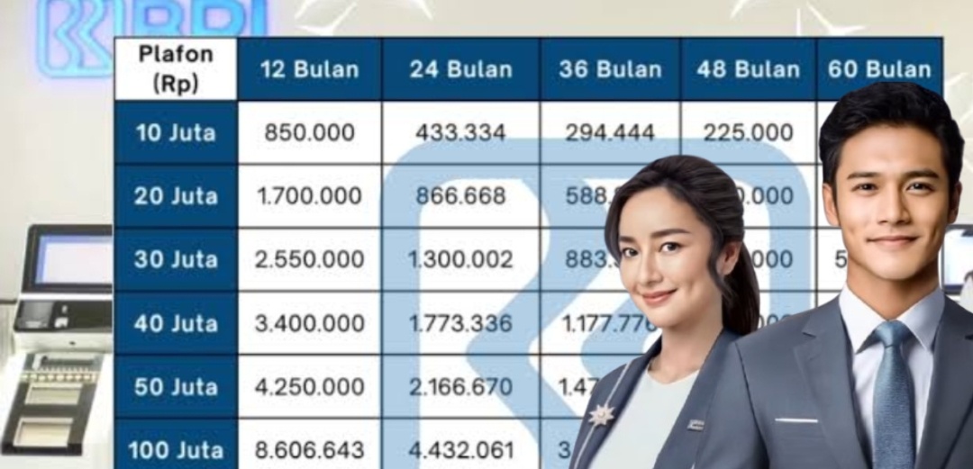 Tabel KUR BRI 2025 Pinjaman 100 Juta Segini Cicilannya, Angsuran Dijamin Ringan Plus Tenor Panjang 60 Bulan