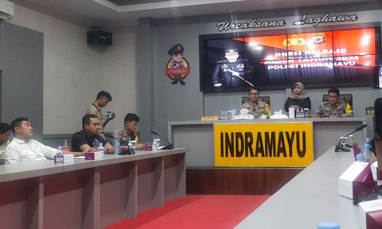 Kaleidoskop Polres Indramayu Paparkan Kasus Kriminal Tahun 2023