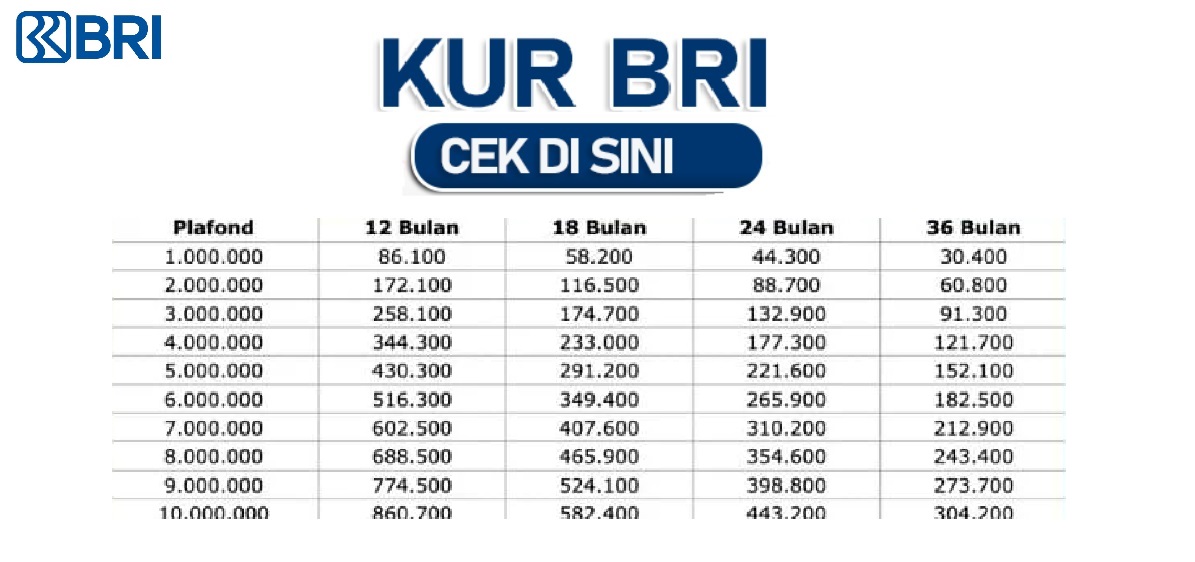 Cicilan Pinjaman 10 Juta dan Kuota KUR BRI 2025 Berapa? Berikut Detail dan Cara Pengajuannya