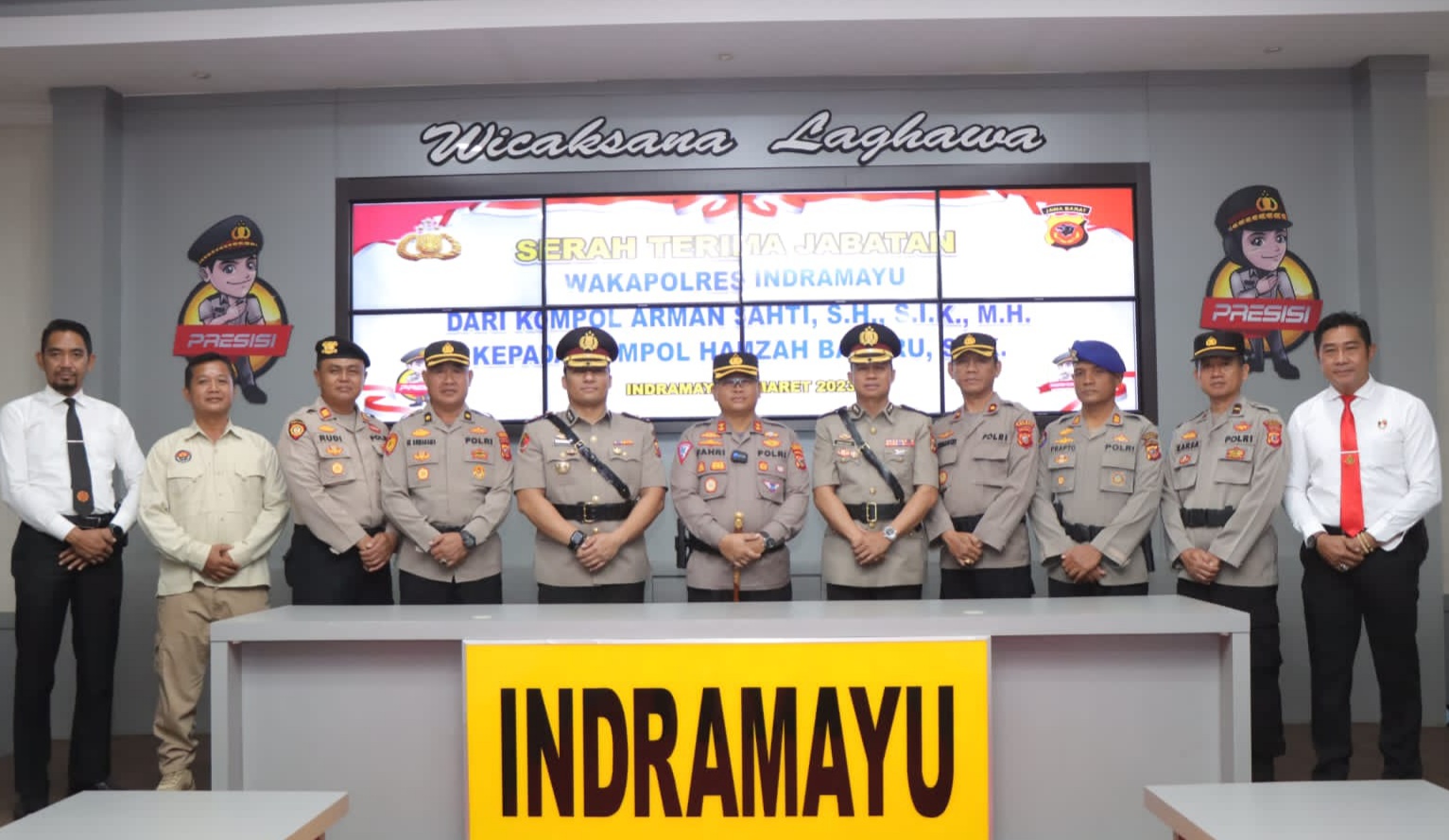 Sertijab, Ini Nama dan Jabatan 7 Perwira di Polres Indramayu Bergeser