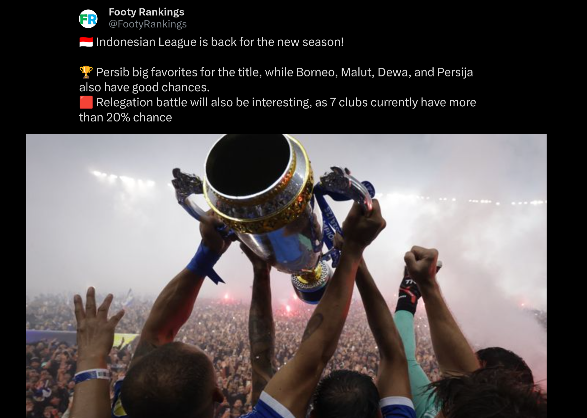 Ini 5 Tim yang Diprediksi Media Internasional Juara di BRI Super League, Persib Bandung Dijagokan?