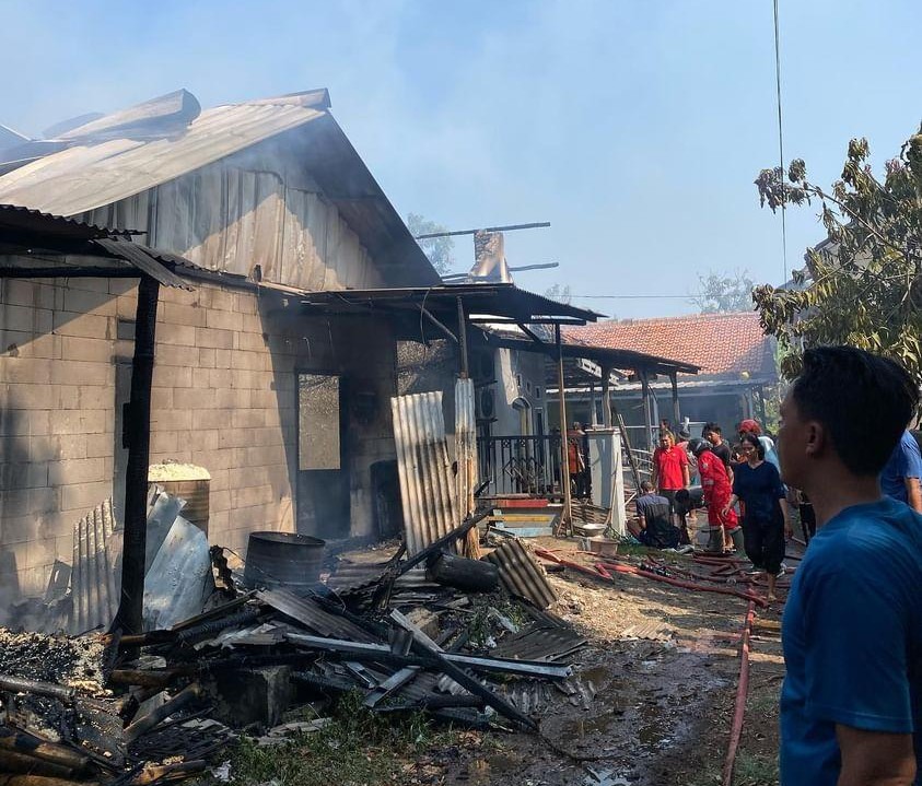 Kebakaran Pabrik Tahu di Bojongsari, Jago Merah Lahap 2 Rumah Produksi dan 1 Rumah Warga 