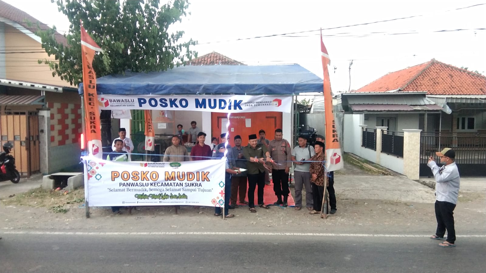 Peringati HUT Bawaslu Ke-15, Launching Posko Mudik