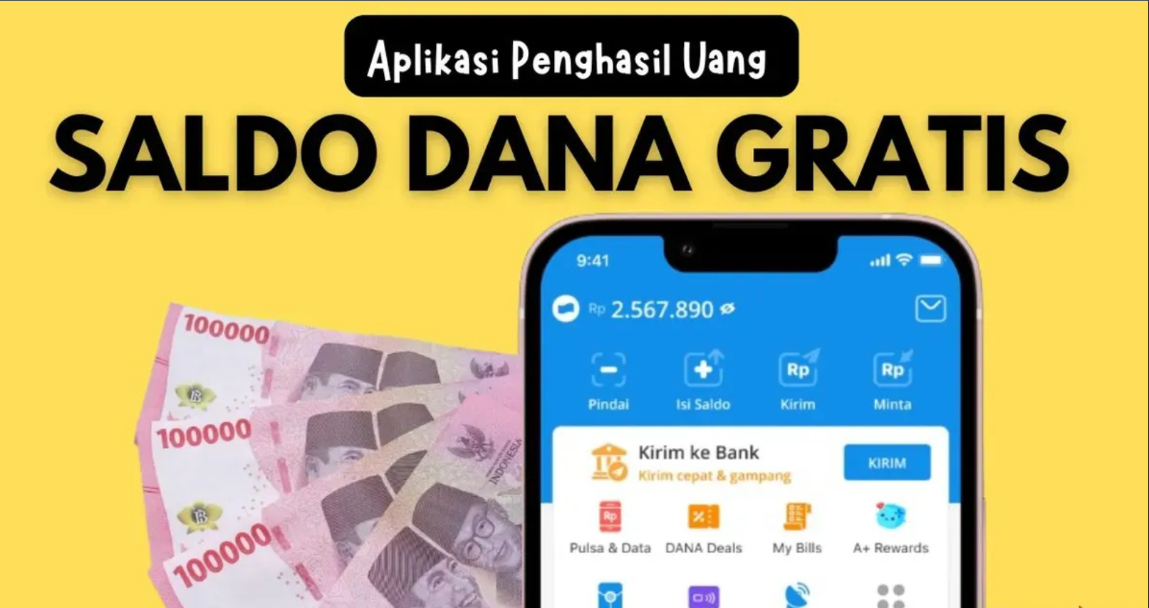 Caranya Mudah Langsung Cair ke Dompet Digital, Cara Dapat Saldo DANA Gratis 414 Ribu dari Apk Penghasil Uang