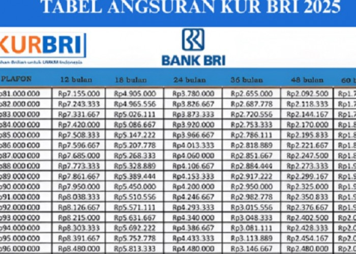 Simulasi Tabel KUR BRI Pinjaman 150 Juta, Berikut Rincian Plafonnya dengan Cicilannya untuk UMKM