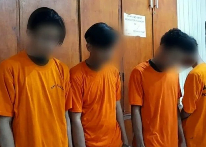 Aksi Tawuran Berujung Maut, 4 Pemuda Usai Aniaya Pelajar hingga Tewas Ditangkap