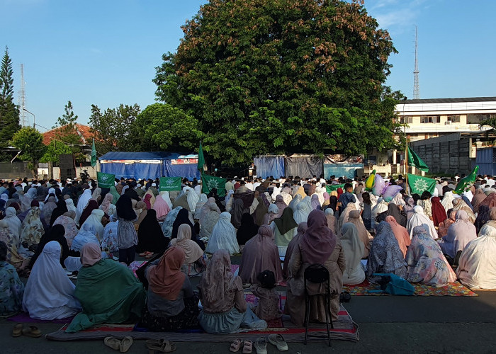 Sukacita, Ribuan Warga Muhammadiyah Indramayu Laksanakan Salat Idulfitri 
