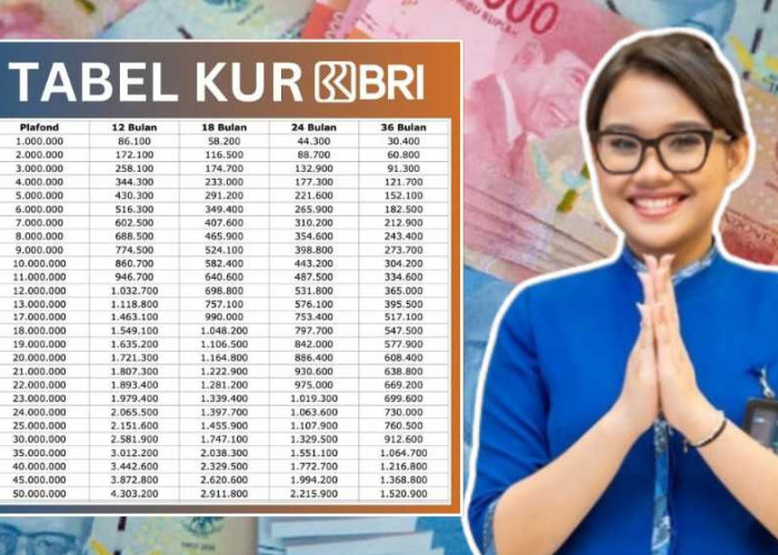 Pinjam KUR BRI Rp50 Juta, Berapa Simulasi Angsuran Tiap Bulan Sesuai Tenor dan Bunganya?
